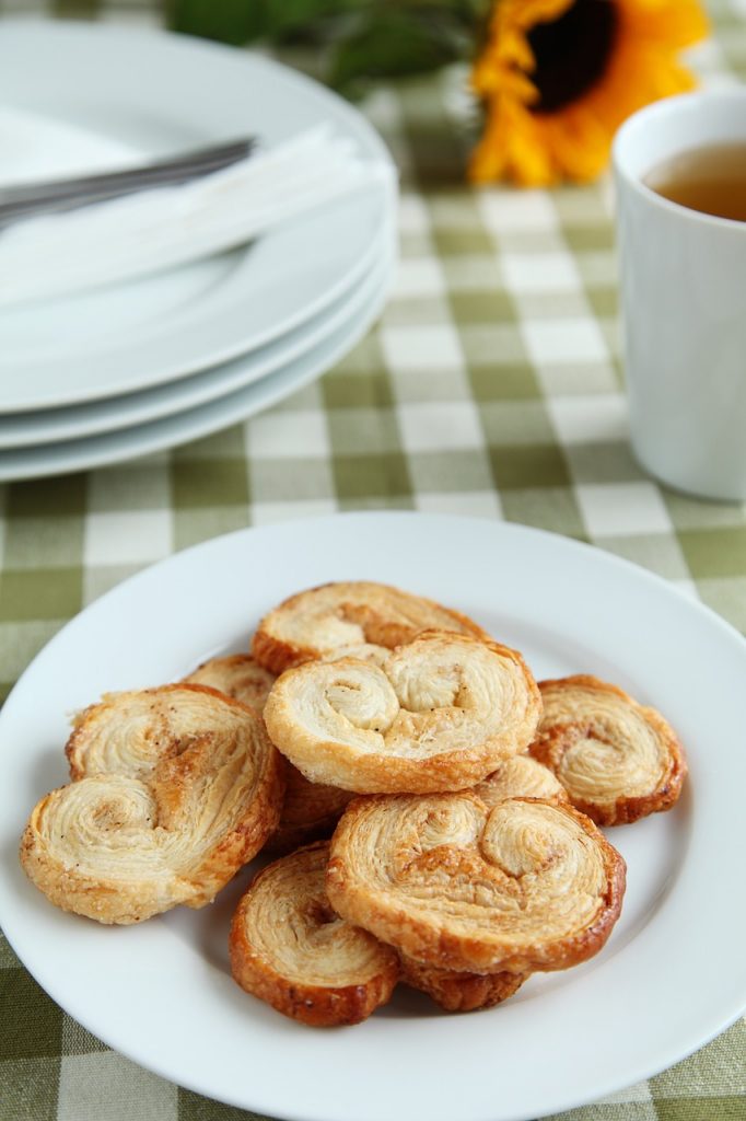 cookies, palmiers, puff pastry
